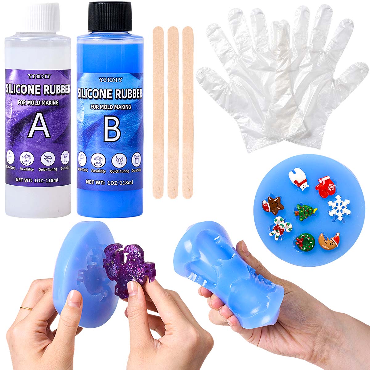 Soap Making Homemade - 118ml/296ml siliconen mal maakset voor DIY
