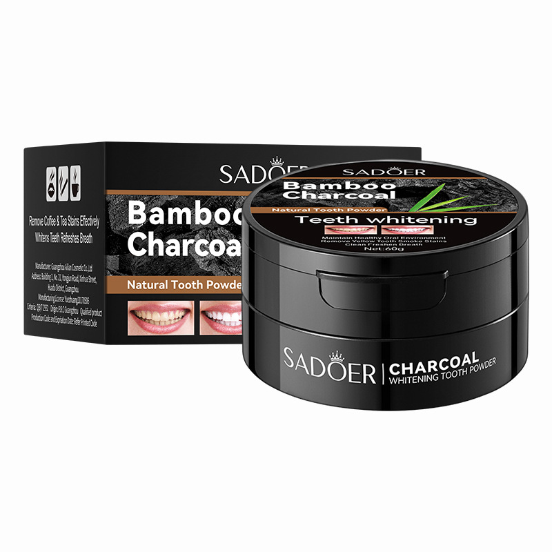 Activated Charcoal Powder - 60g Tand Whitening Poeder Actieve Bamboe