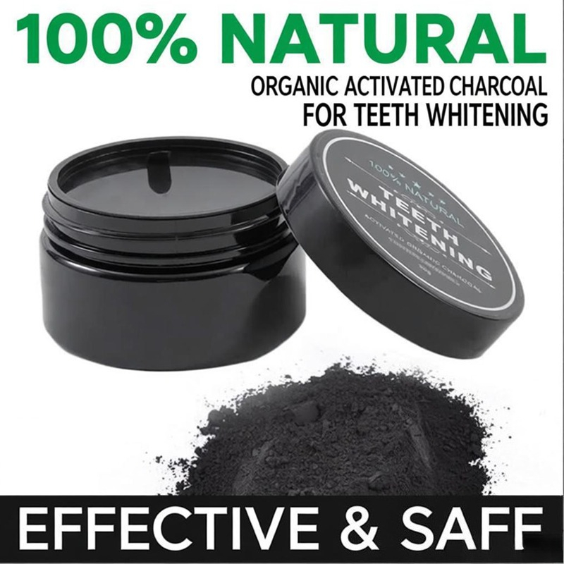 Activated Charcoal Powder - Natuurlijk geactiveerd koolstofpoeder van kokosnootschalen voor