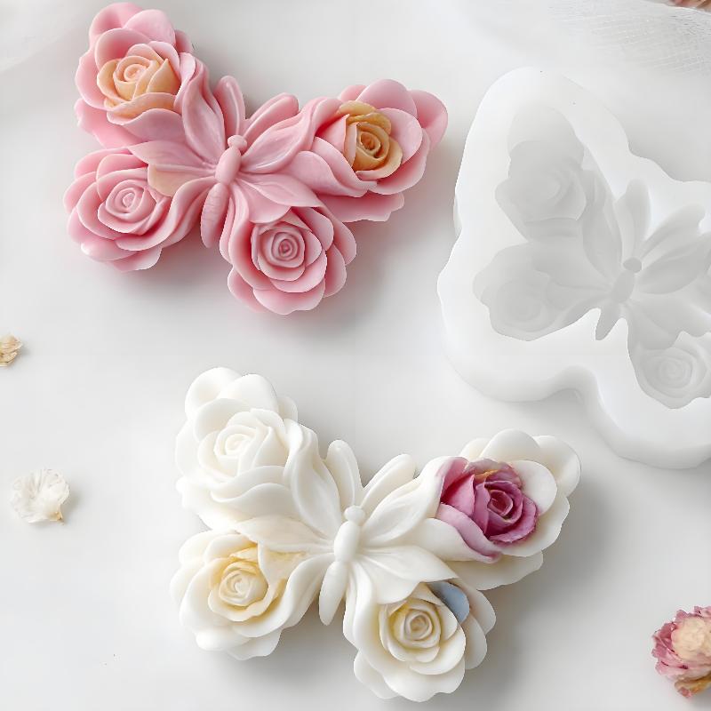 Soap Making Name - DIY Rose Butterfly Form siliconen mal