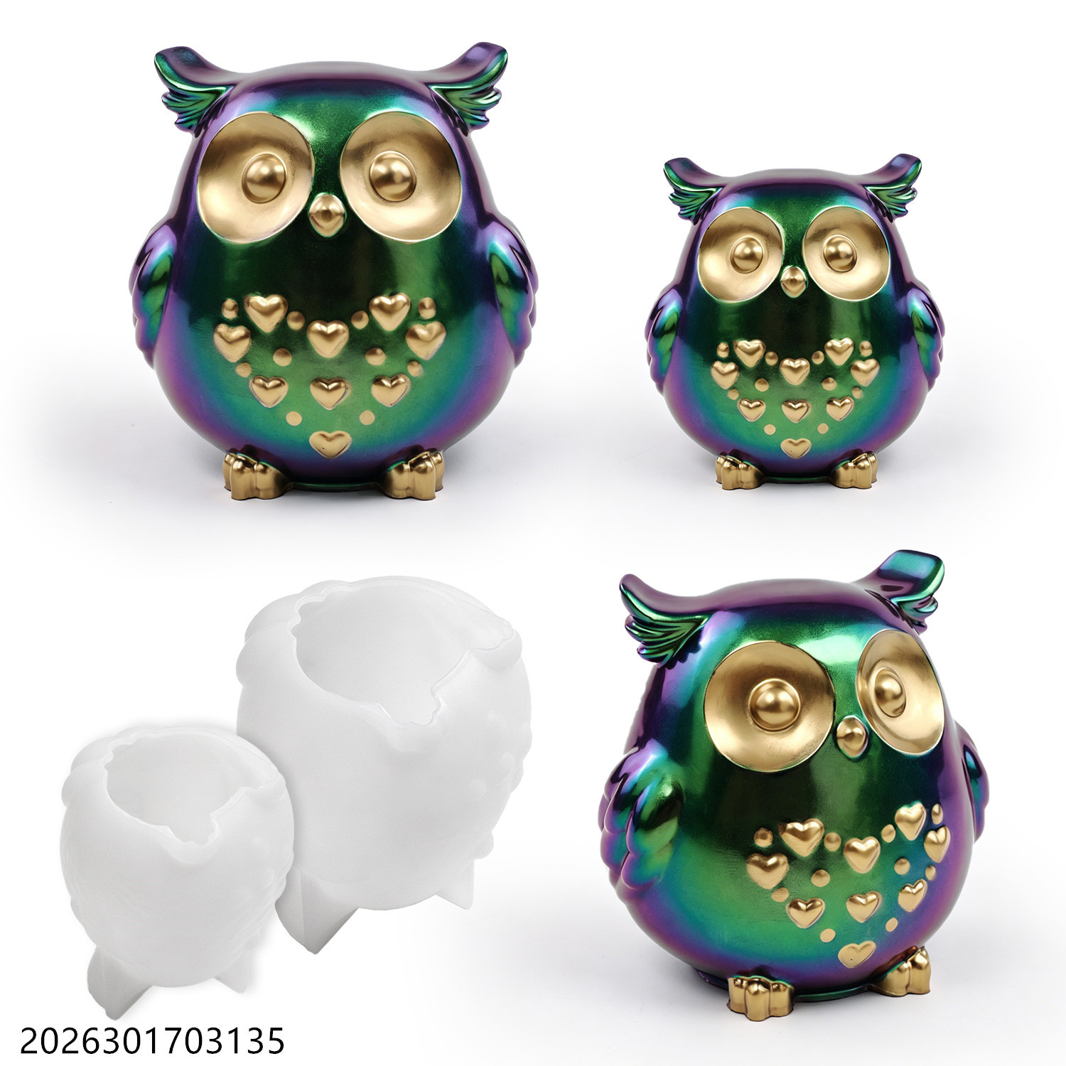 Soap Making Name - Uil siliconen mal 3D vogelvorm set