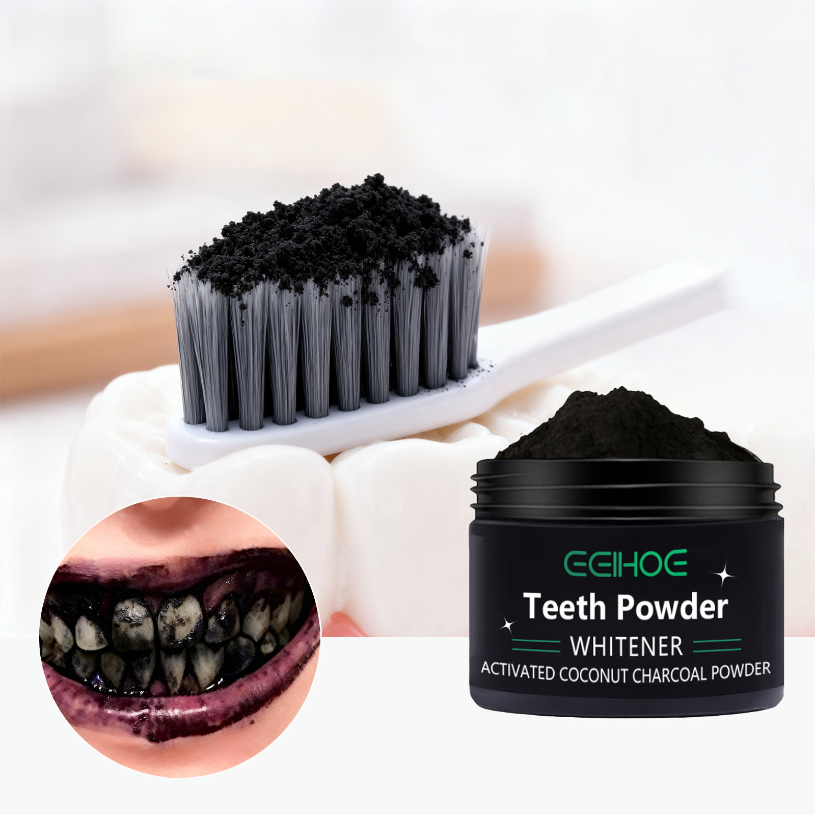 Tandenbleekpoeder Natuurlijke  - Activated Charcoal Powder recensie en prijs